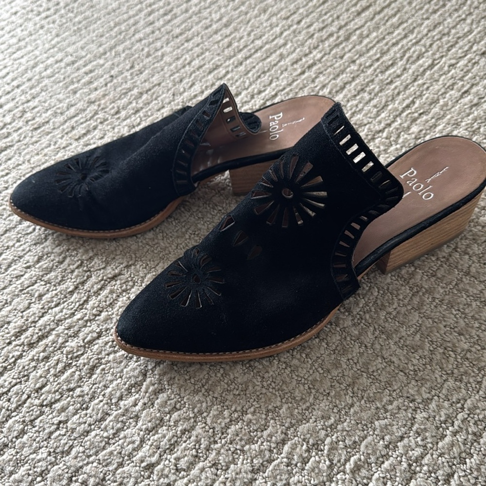 Paolo suede slides